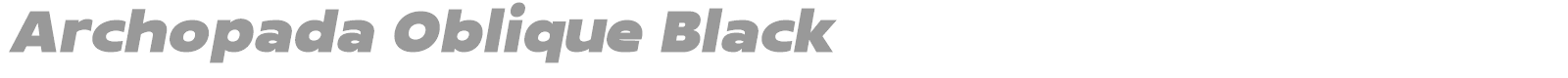 Archopada font preview